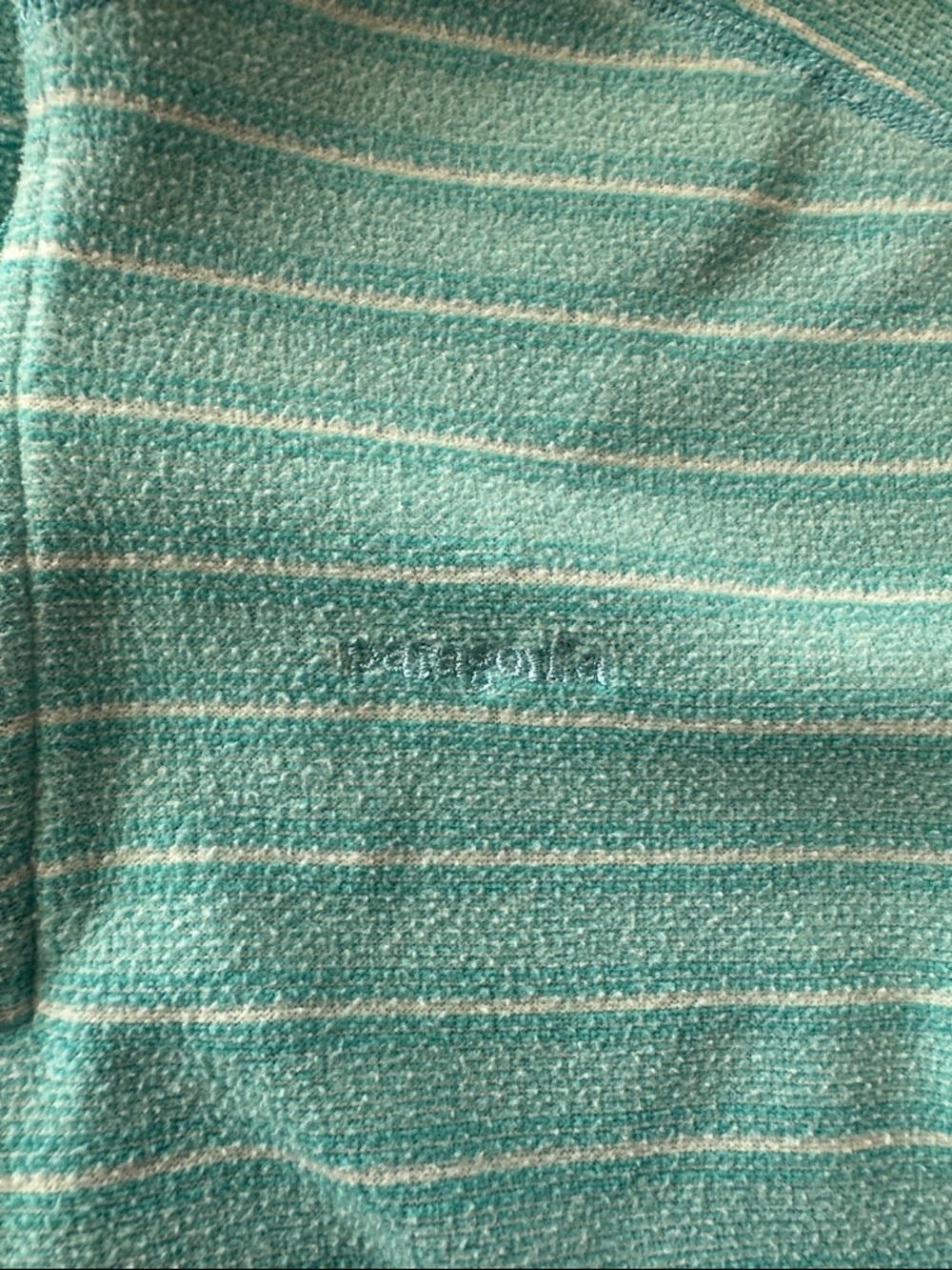 Patagonia Kids Quarter-Zip Pullover in Teal - Picture 2 of 3